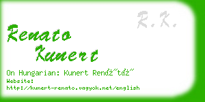 renato kunert business card